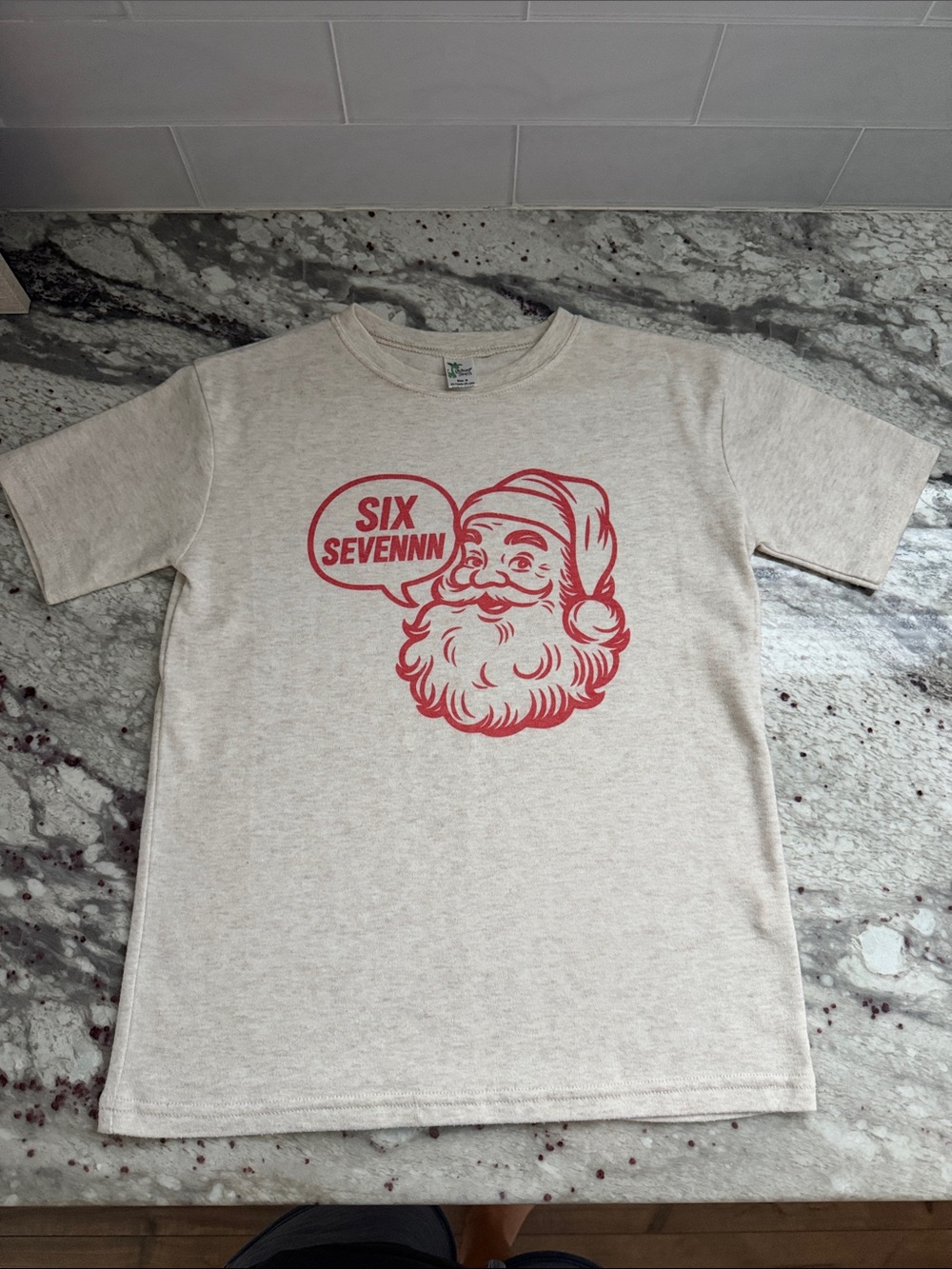 6 7 Santa shirt